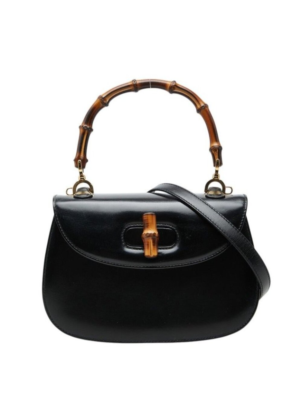 Gucci Shoulder Bag 46 Black Leather